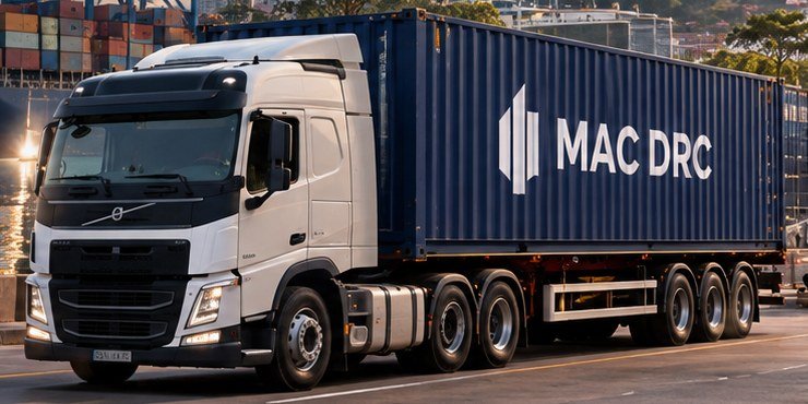 Camion porte-conteneur MAC DRC